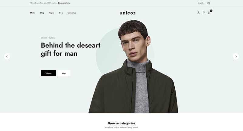 Demo 01 homepage preview
